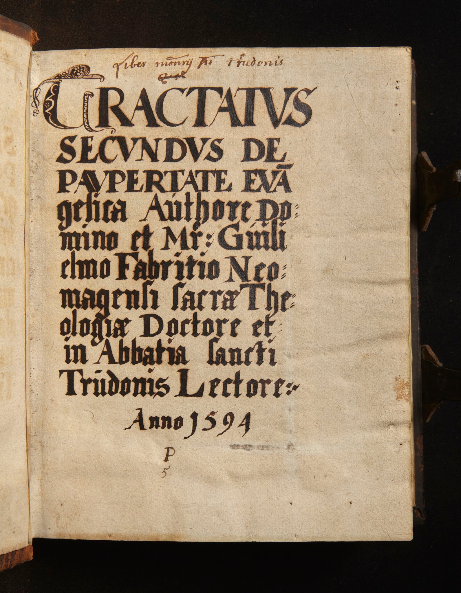 G. Fabricius, Tractatus secundus de paupertate evangelica