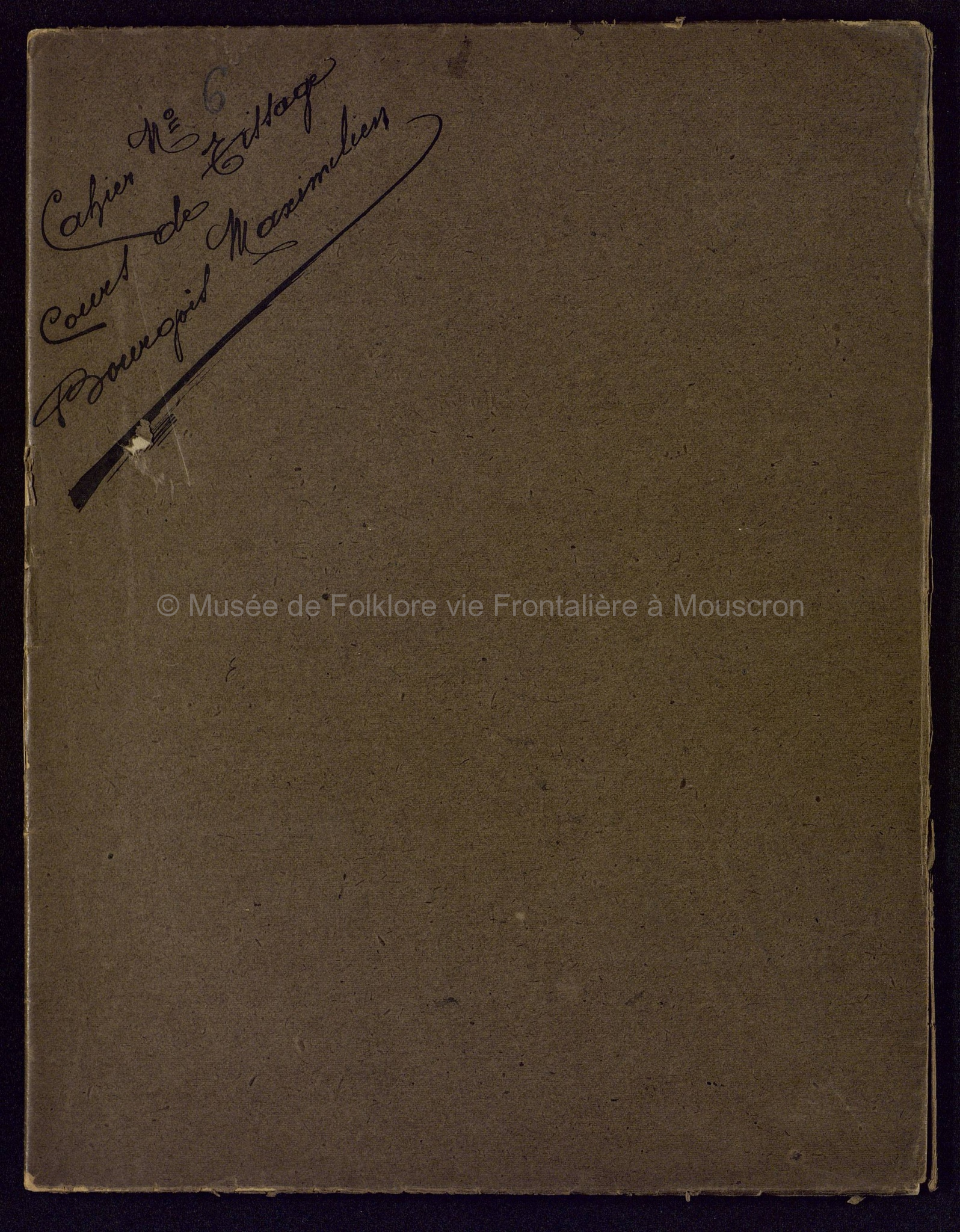 Cours de théorie de tissage. Cahier 6