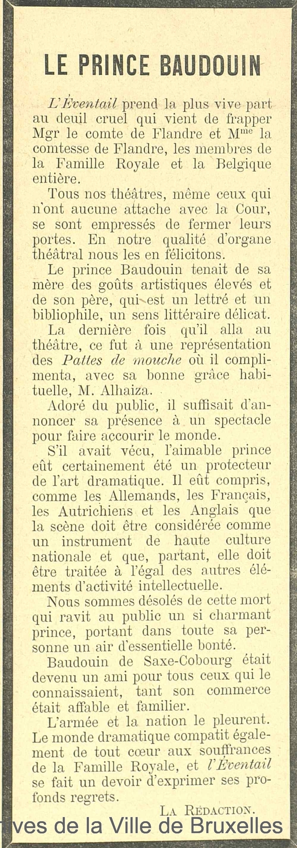 Archives de la Ville de Bruxelles